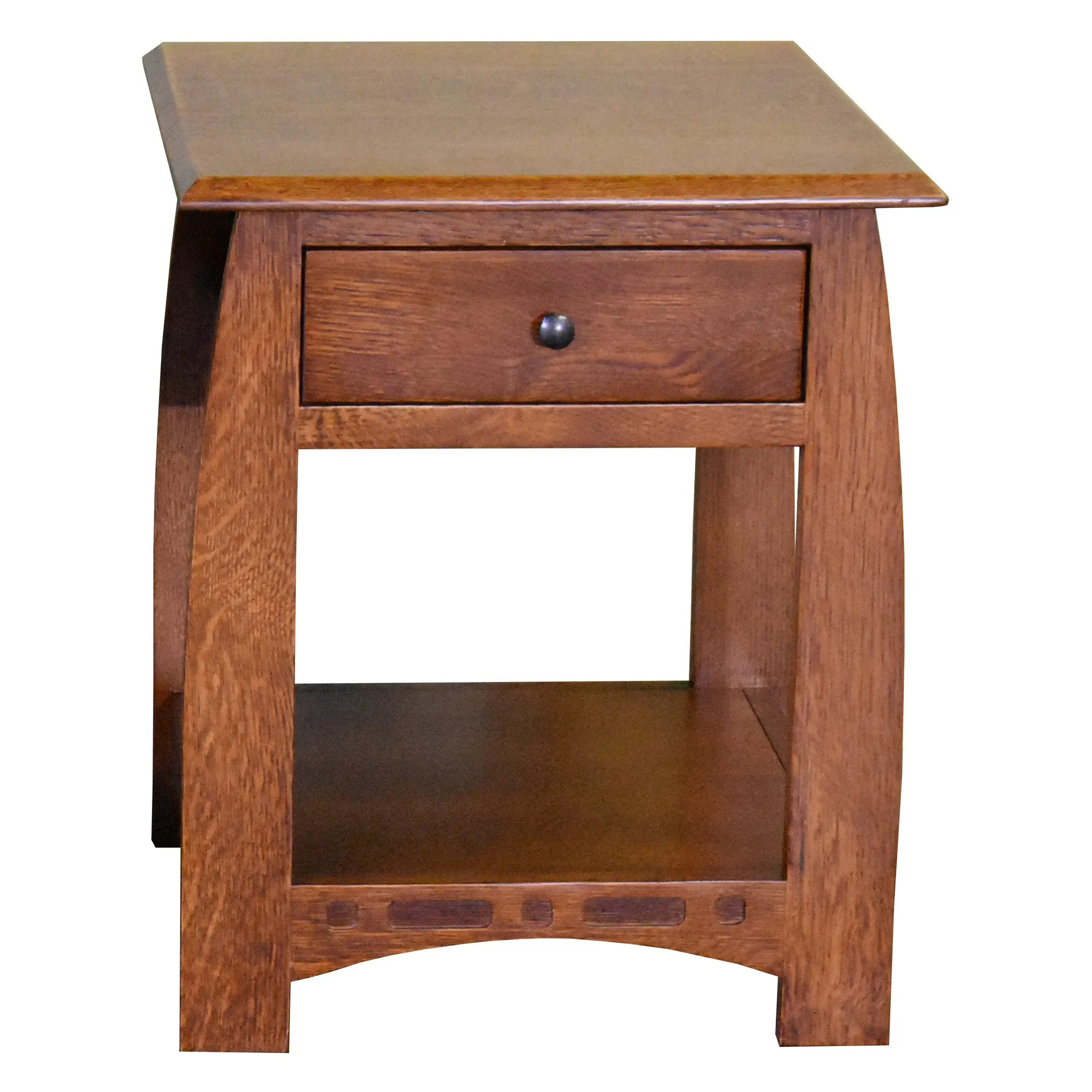 Mission Oak 1 Drawer Inlay End Table - Model A24