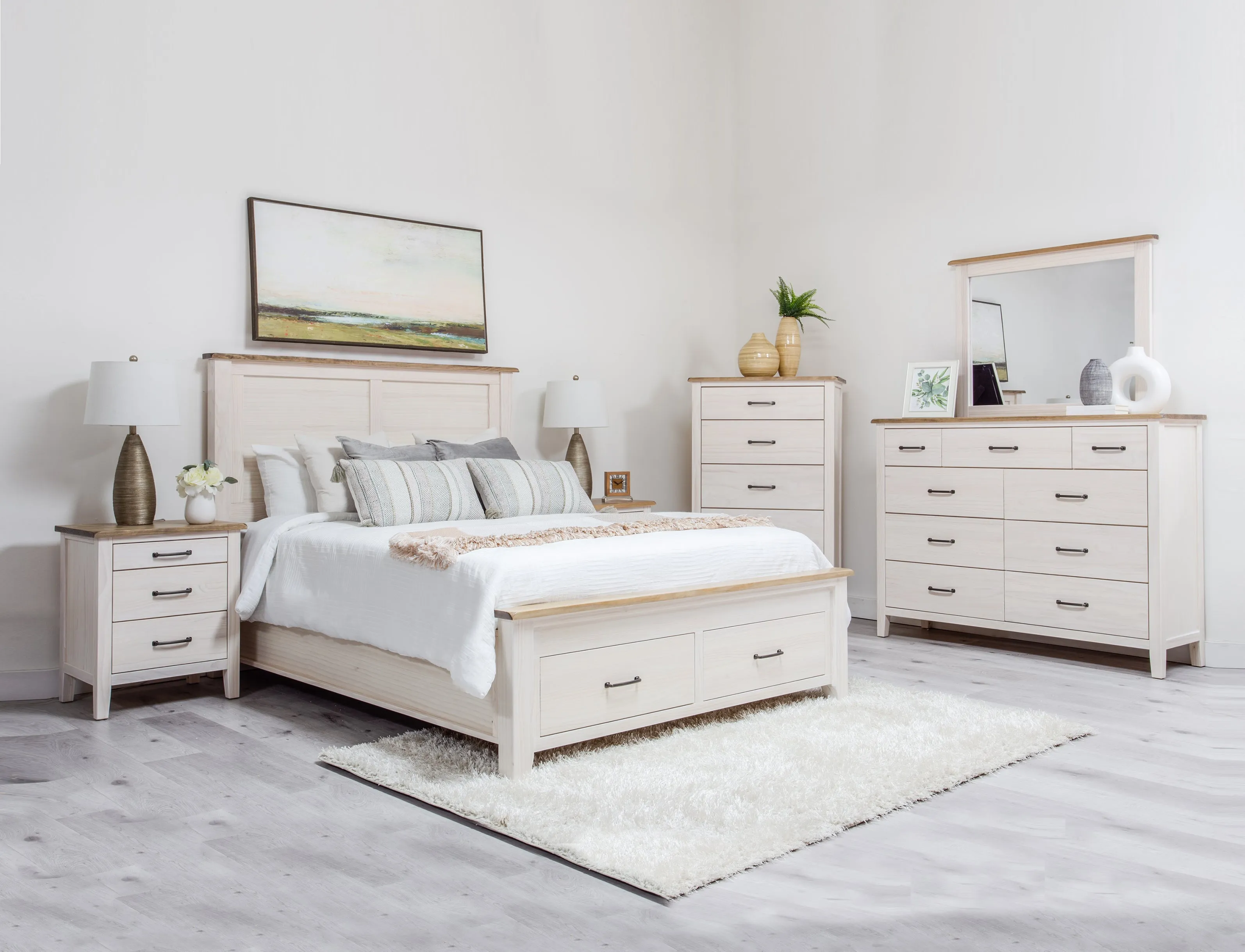 Monkland Bedroom Set - Storage Bed with Matching Furnishings