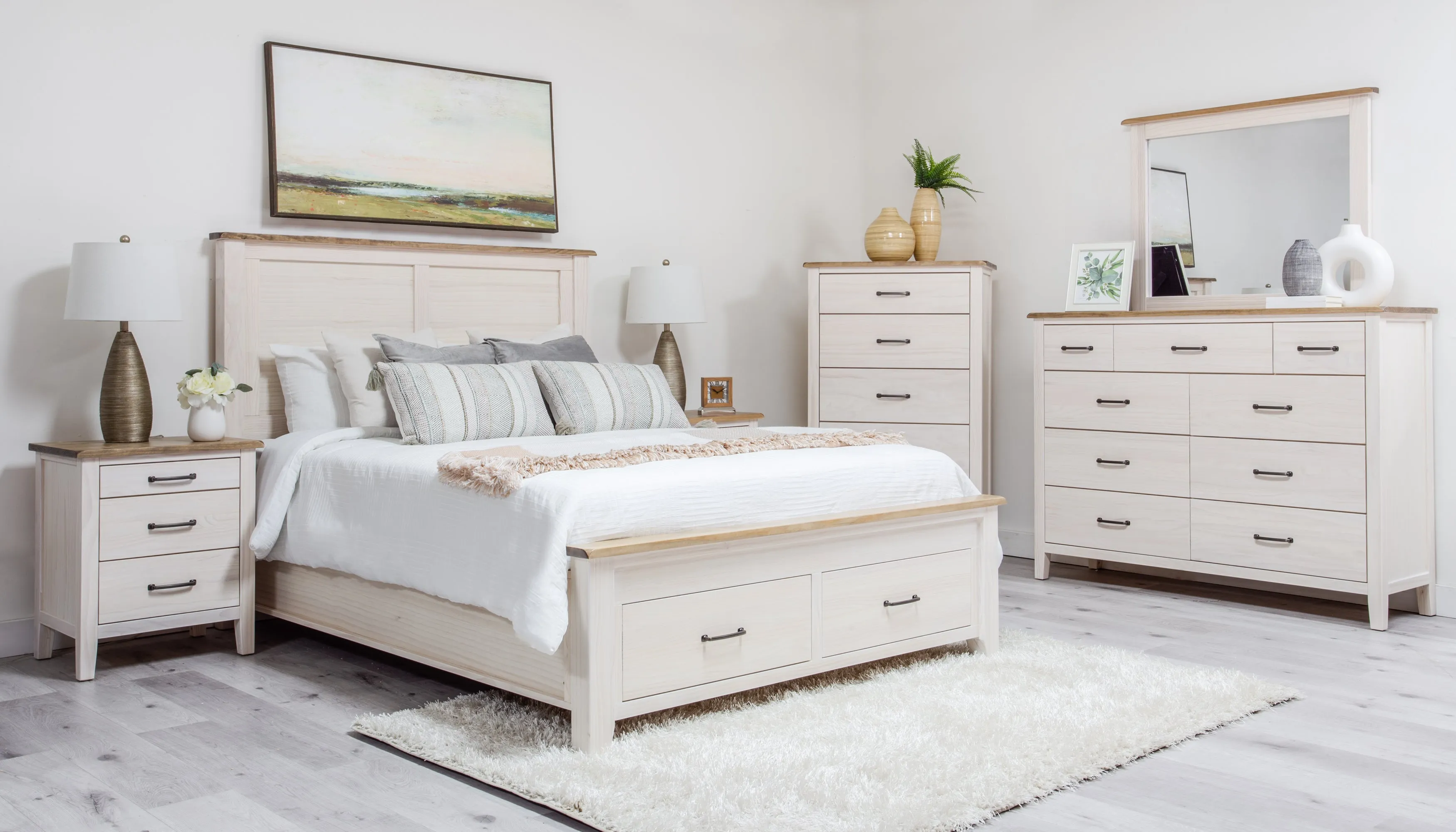 Monkland Bedroom Set - Storage Bed with Matching Furnishings