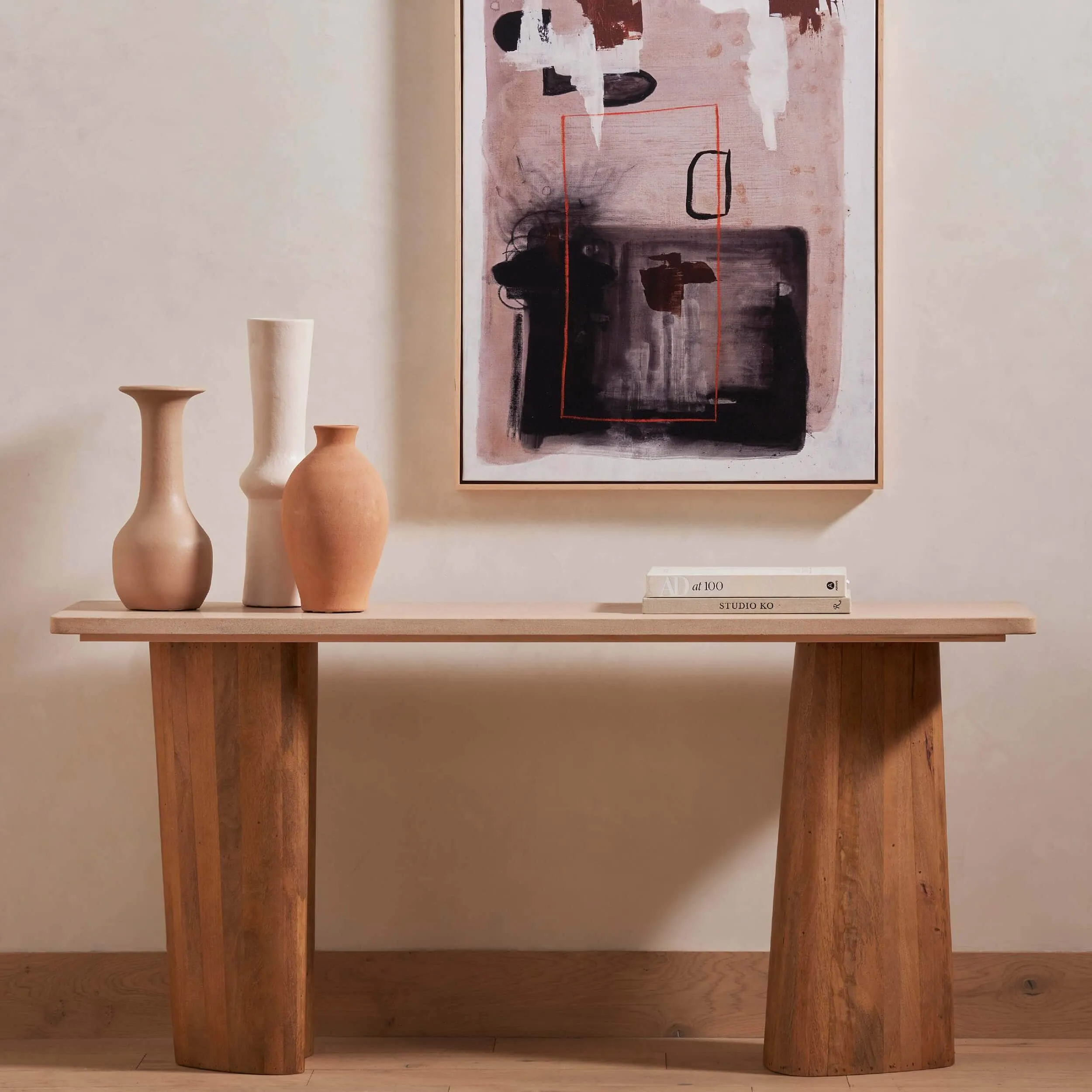 Myla Console Table, Auburn Mango