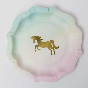 Pastel Unicorn Party Plates (12 Pack)