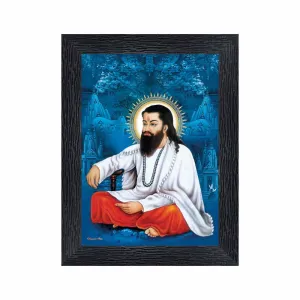 pnf Saint Ravidas Religious Wood Photo Frames with Acrylic Sheet (Glass) for Worship/Pooja(photoframe,Multicolour,6x8inch)-20614