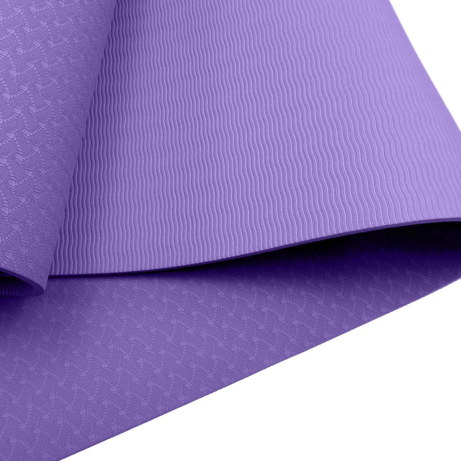 Powertrain TPE Yoga Pilates Exercise Mat 6mm - Lilac