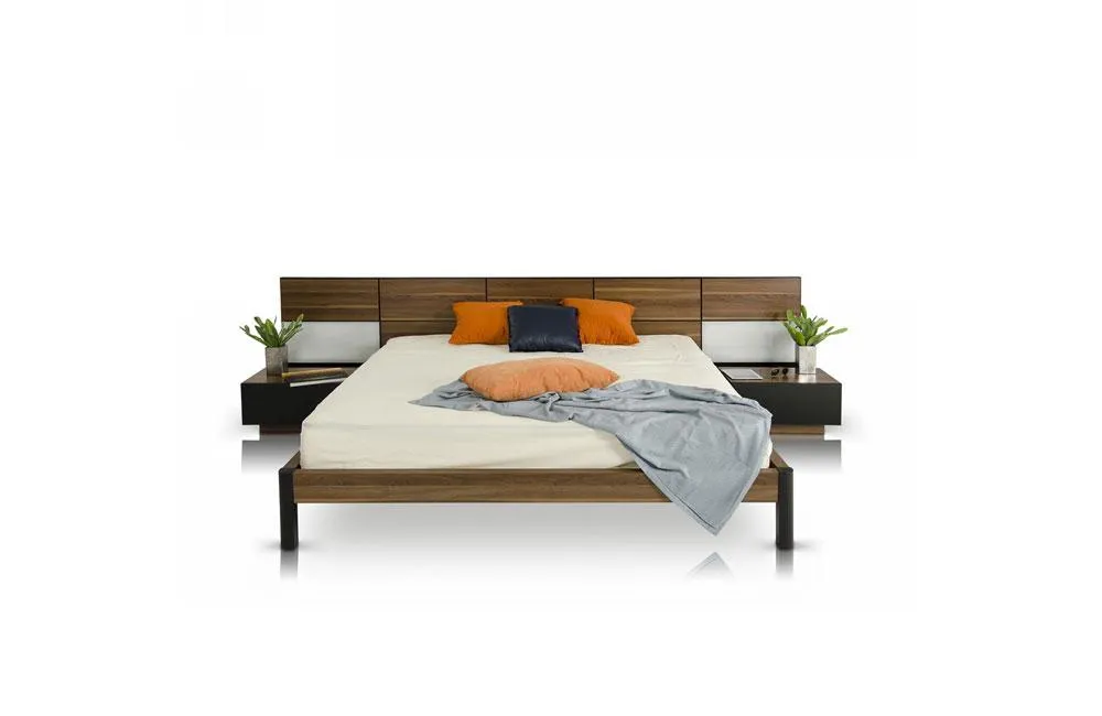 Rondo Modern Bed with Nightstands