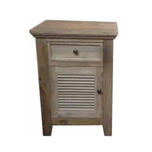 Rustic Louvre Bedside - Left