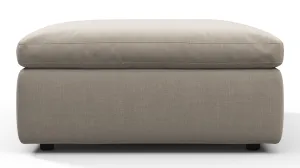 Sky - Sky Sofa Module, Ottoman, Beige Linen