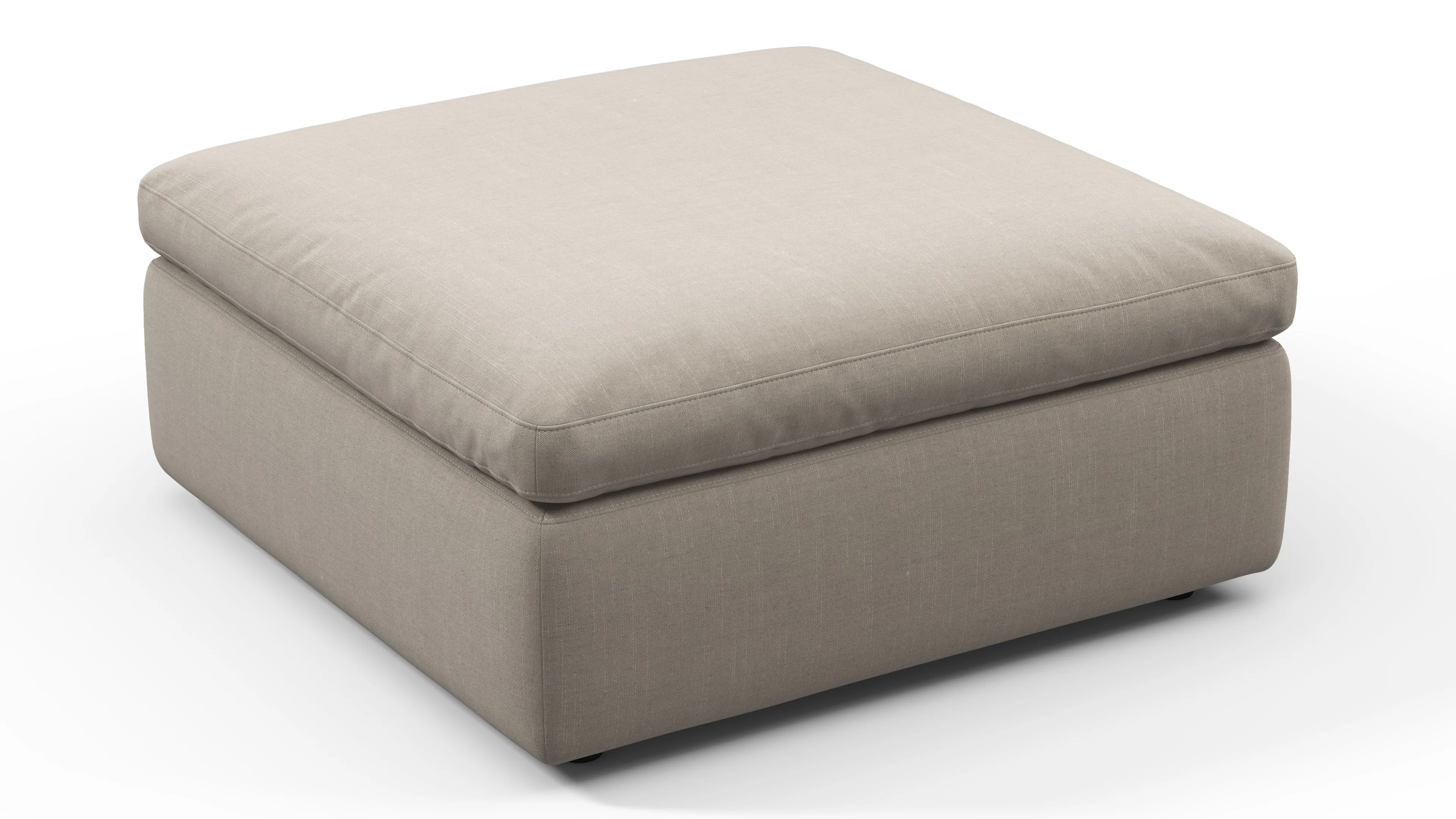 Sky - Sky Sofa Module, Ottoman, Beige Linen