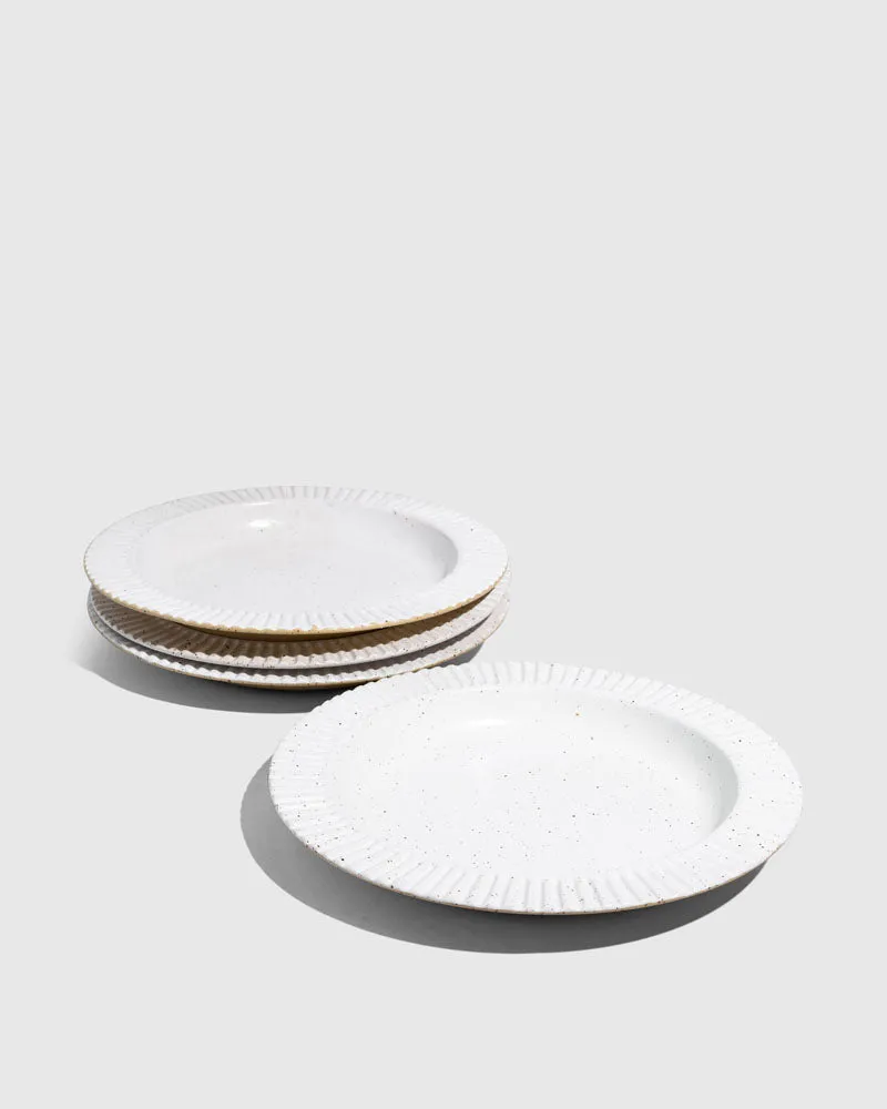 Stoneware Stackable Plate - Set of 4