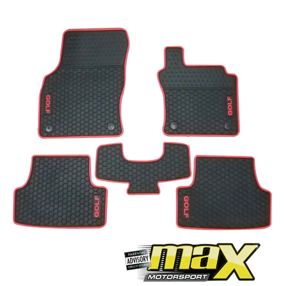 Suitable To Fit - VW Golf 7 Custom Rubber Car Mats (5-Piece)