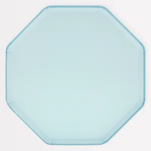 Summer Sky Blue Dinner Plates (x 8)