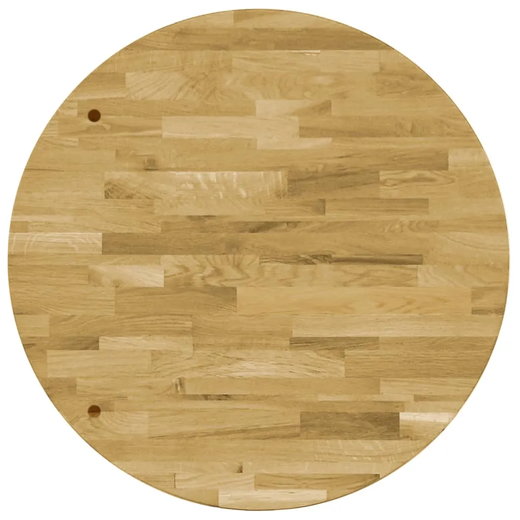 Table Top Solid Oak Wood Round 44 mm 400 mm