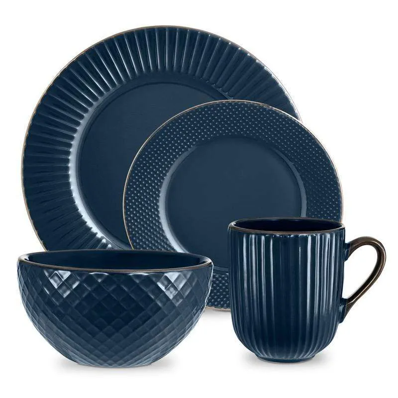 Tower Empire Blue 16 Piece Dinner Set