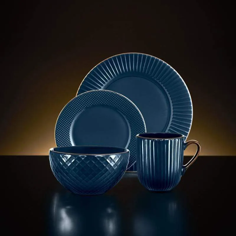 Tower Empire Blue 16 Piece Dinner Set