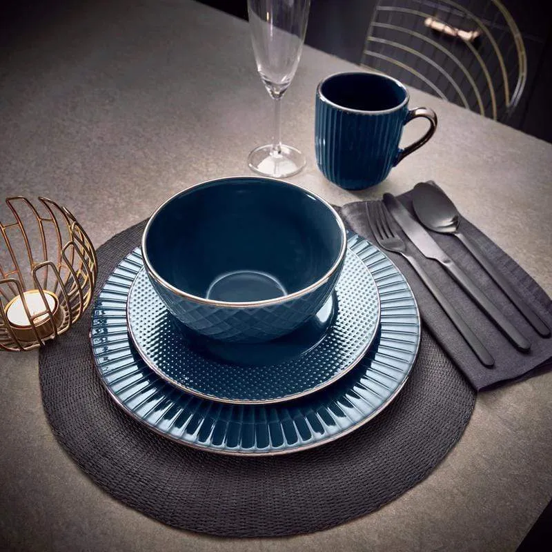 Tower Empire Blue 16 Piece Dinner Set