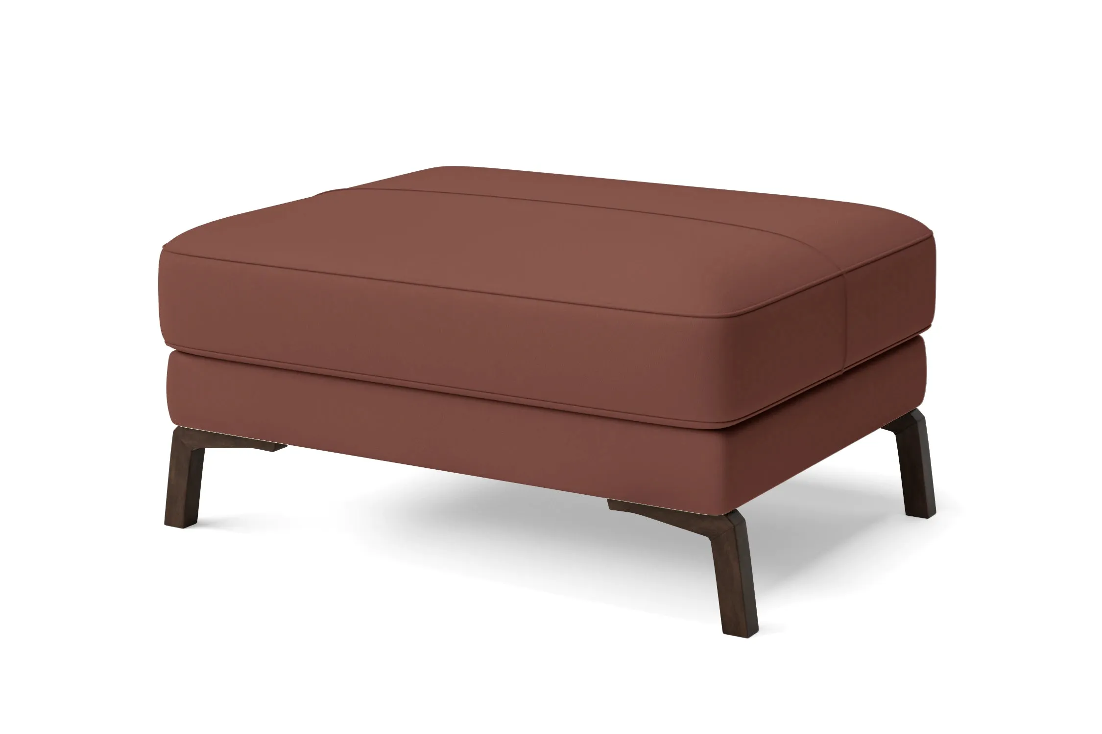 Turin Ottoman Mauve Leather