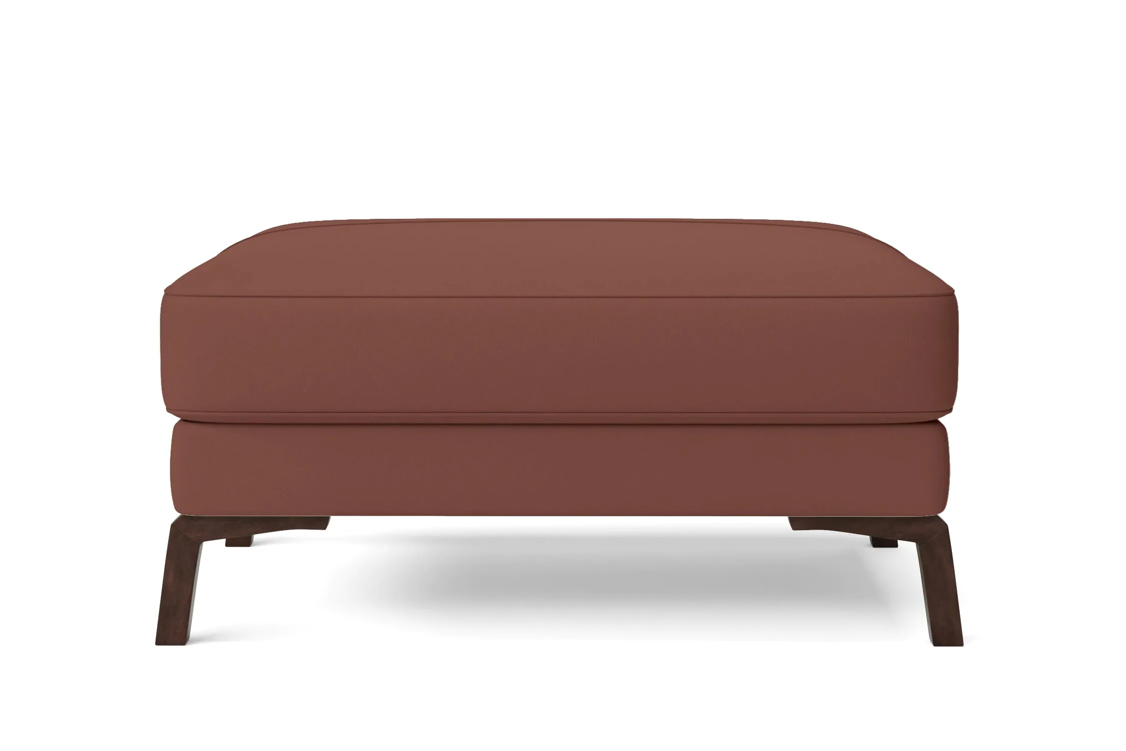 Turin Ottoman Mauve Leather