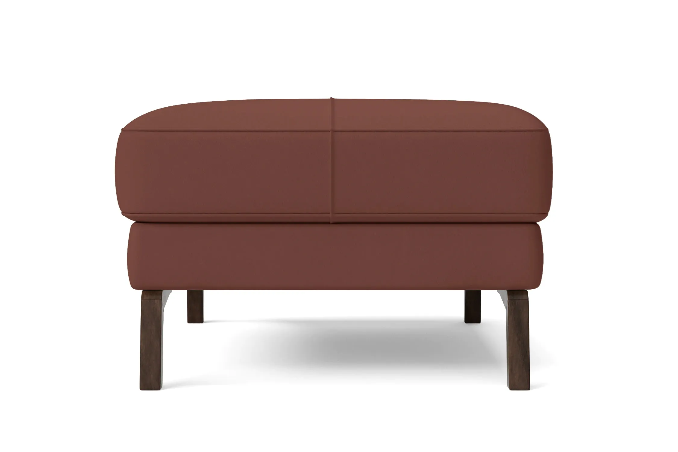 Turin Ottoman Mauve Leather