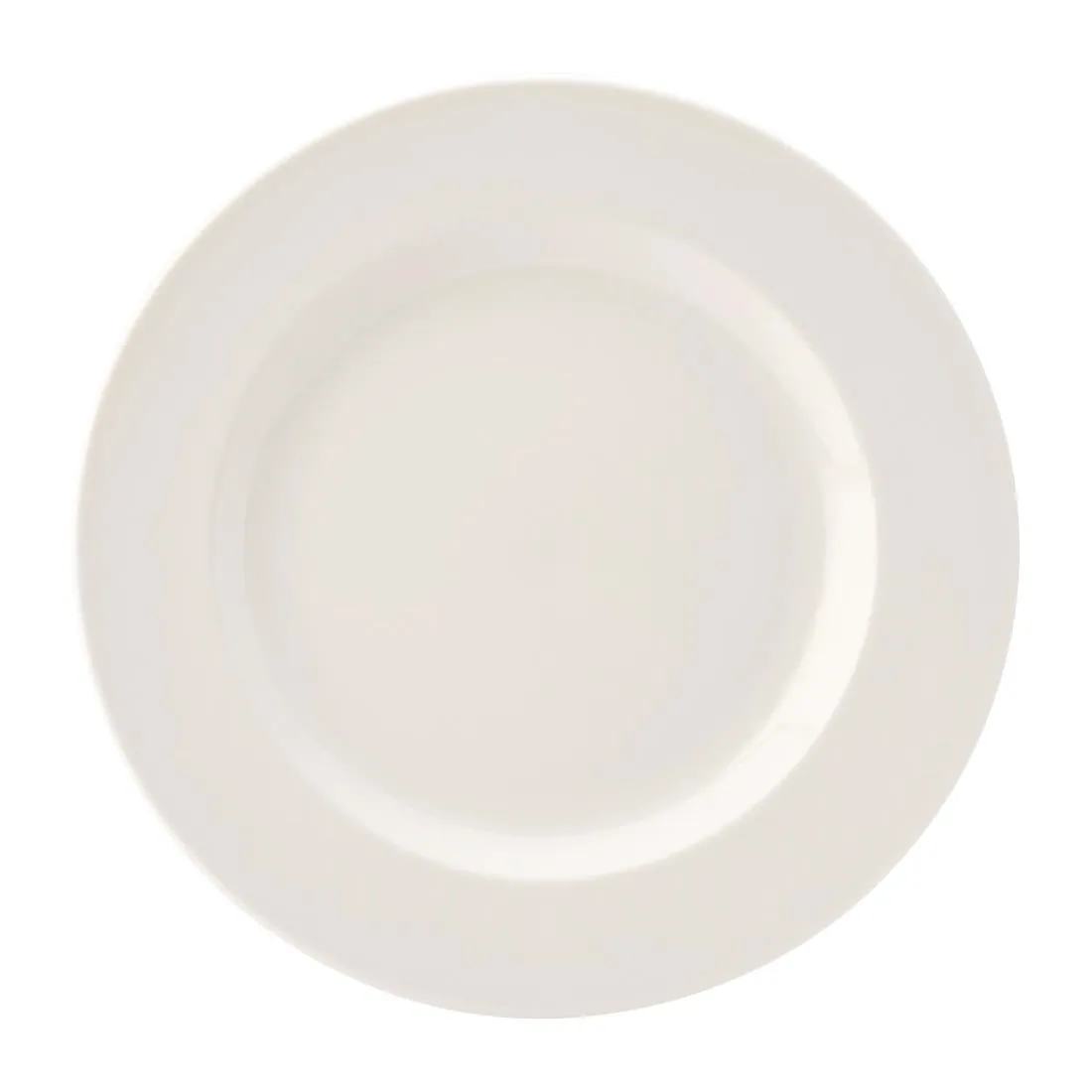 Utopia Pure White Wide Rim Plates 250mm (Pack of 24)