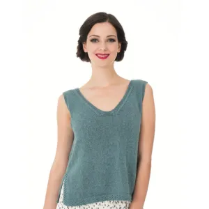 V-Neck Top Knitting Pattern (N1408)