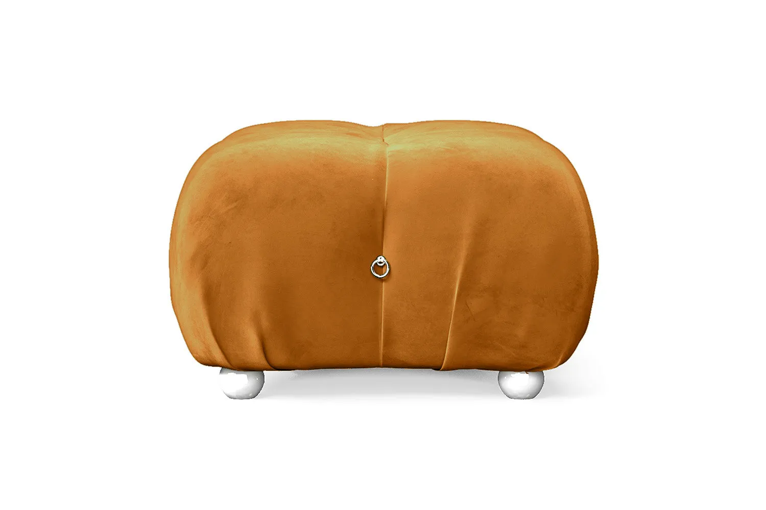 Varese Ottoman Gold Velvet Small