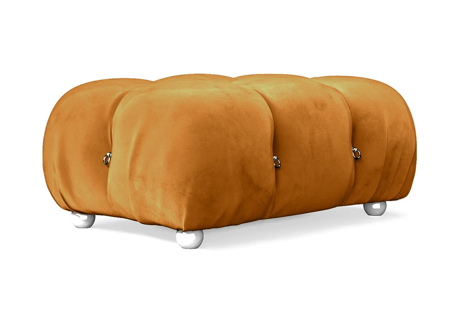 Varese Ottoman Gold Velvet Small