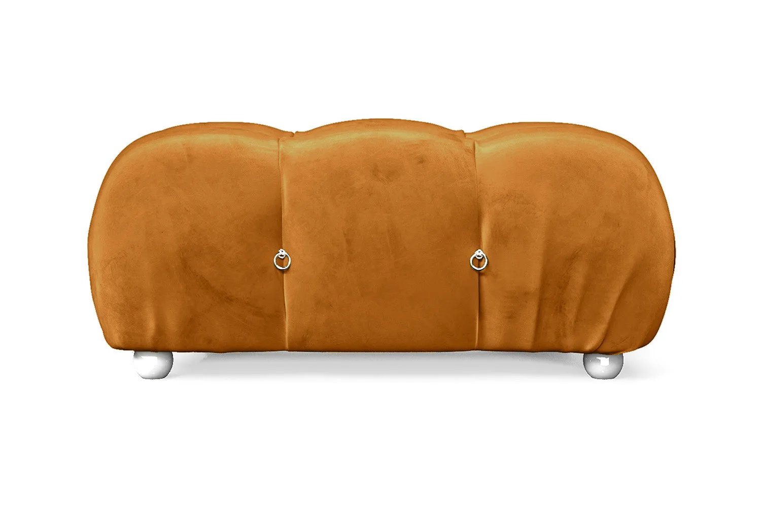 Varese Ottoman Gold Velvet Small