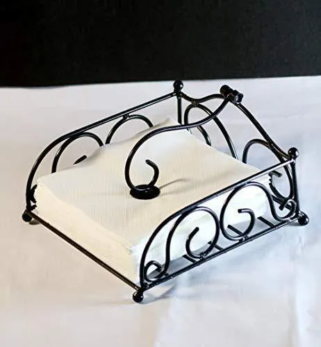 Worthy Shoppee Handmade Iron Napkin Holder for Napkin and Tissue Papers Upto 6 inches