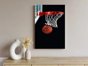 Xtreme Skins Designs Print Wooden Framed Canvas Wall Art Decoration Poster (10x14 Inch) - Basketball Net